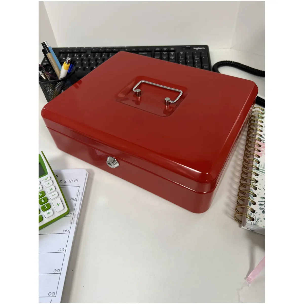 Cathedral Cash Box Red W:152mm xD:115mmH:80mm - Image 12