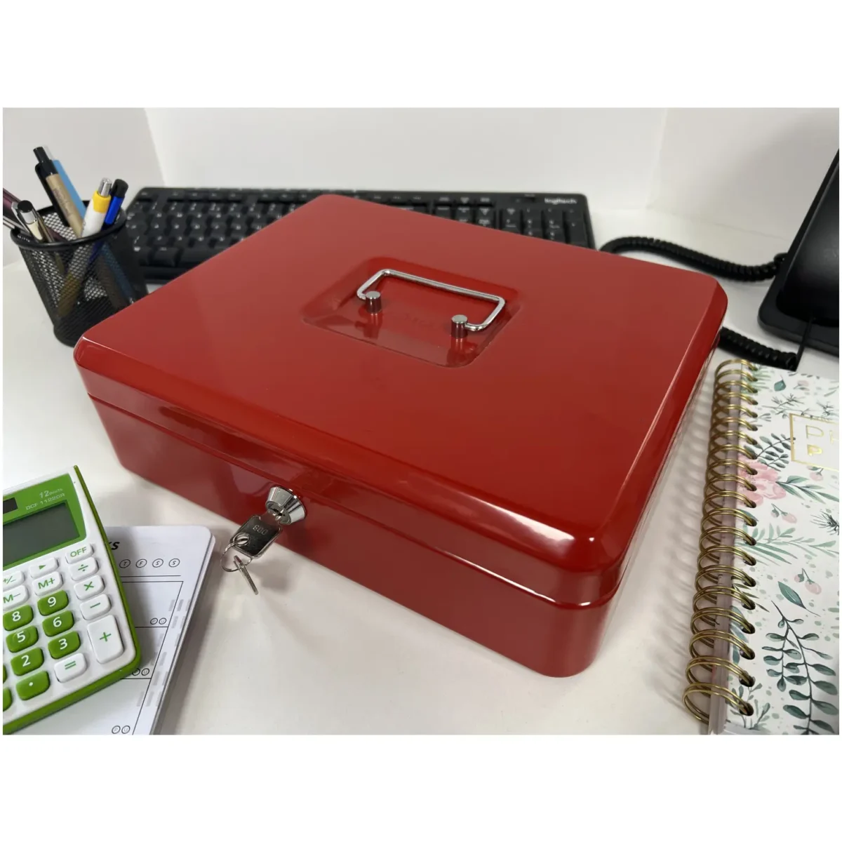 Cathedral Cash Box Red W:152mm xD:115mmH:80mm - Image 13