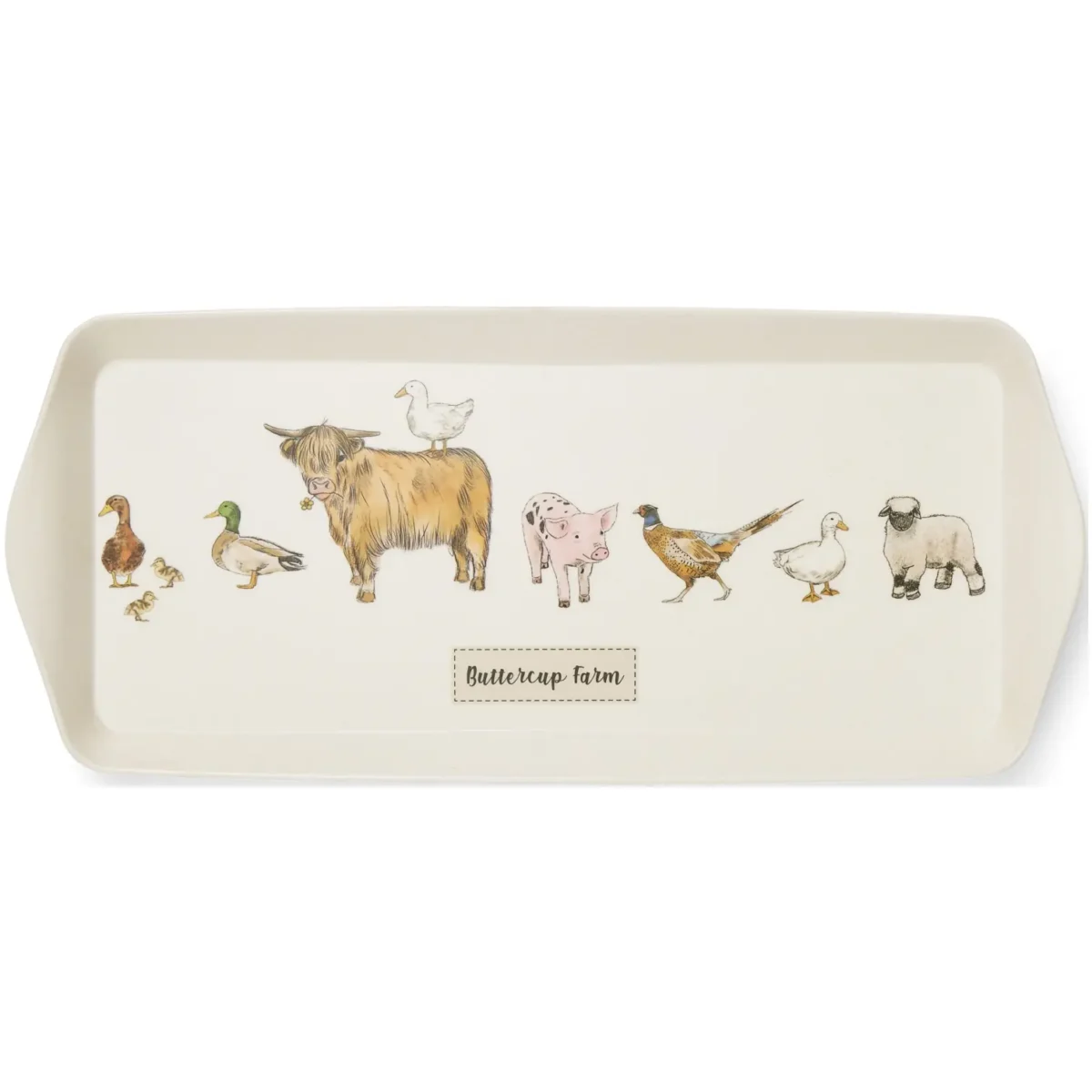 Cooksmart Buttercup Farm Bamboo Small Tray - Image 1