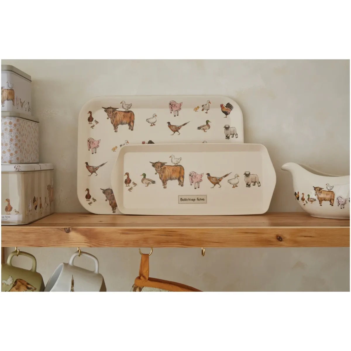 Cooksmart Buttercup Farm Bamboo Small Tray - Image 2