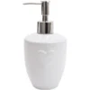 Candlelight Embossed Heart Dispenser White