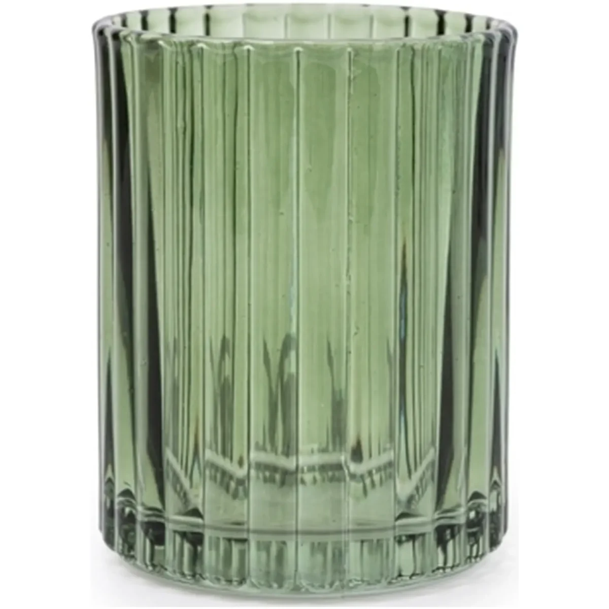 Glass Bathroom Tumbler Green - Image 1