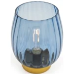 Candlelight Footed Glass LED Light 18.5cm Battery Operated - Image 2