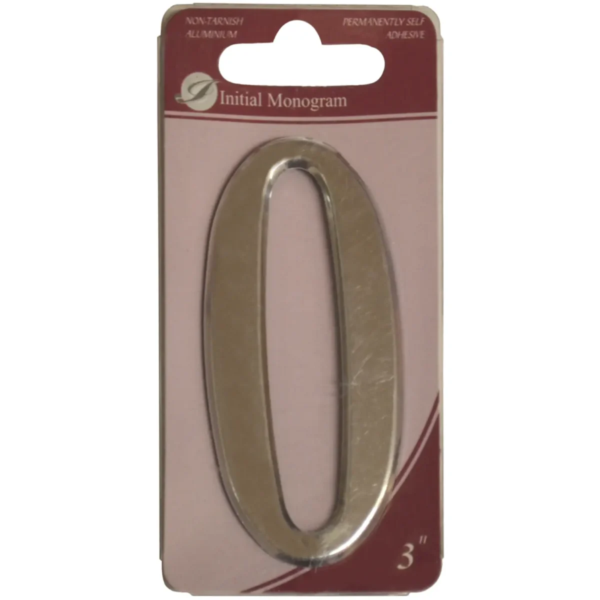 Aluminium 75mm (3") Numeral No.0 - Image 1