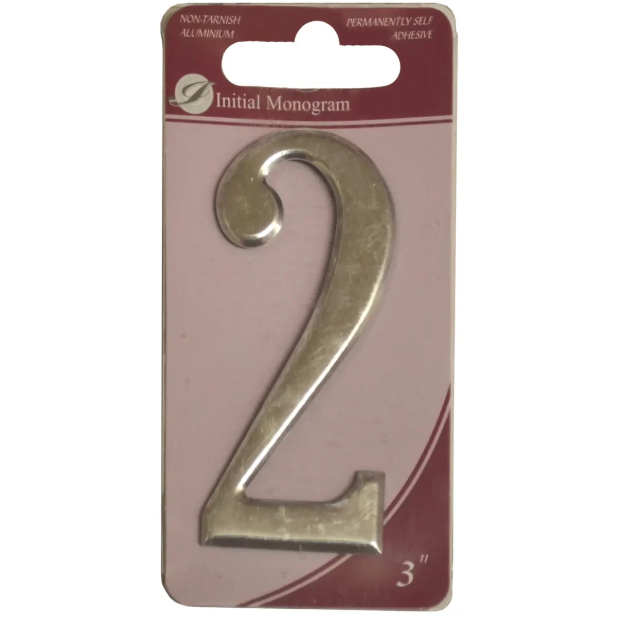 Aluminium 75mm(3") Numeral No.2 - Image 1