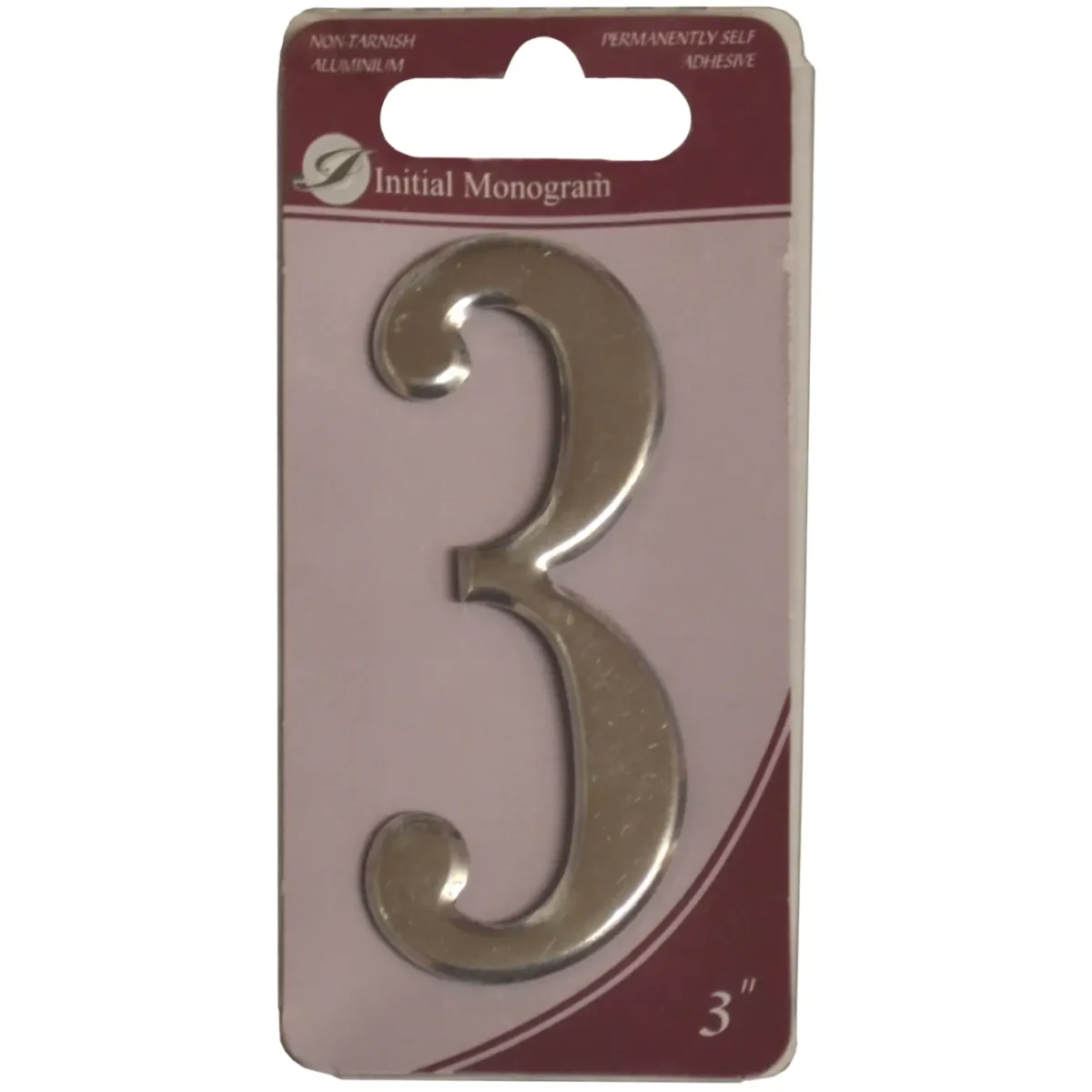 Aluminium 75mm(3") Numeral No.3 - Image 1