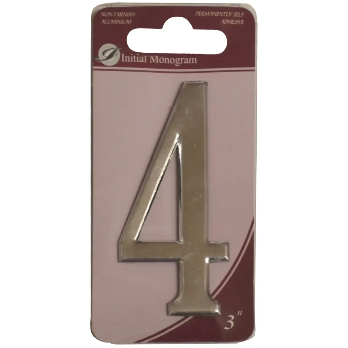Aluminium 75mm(3") Numeral No.4 - Image 1