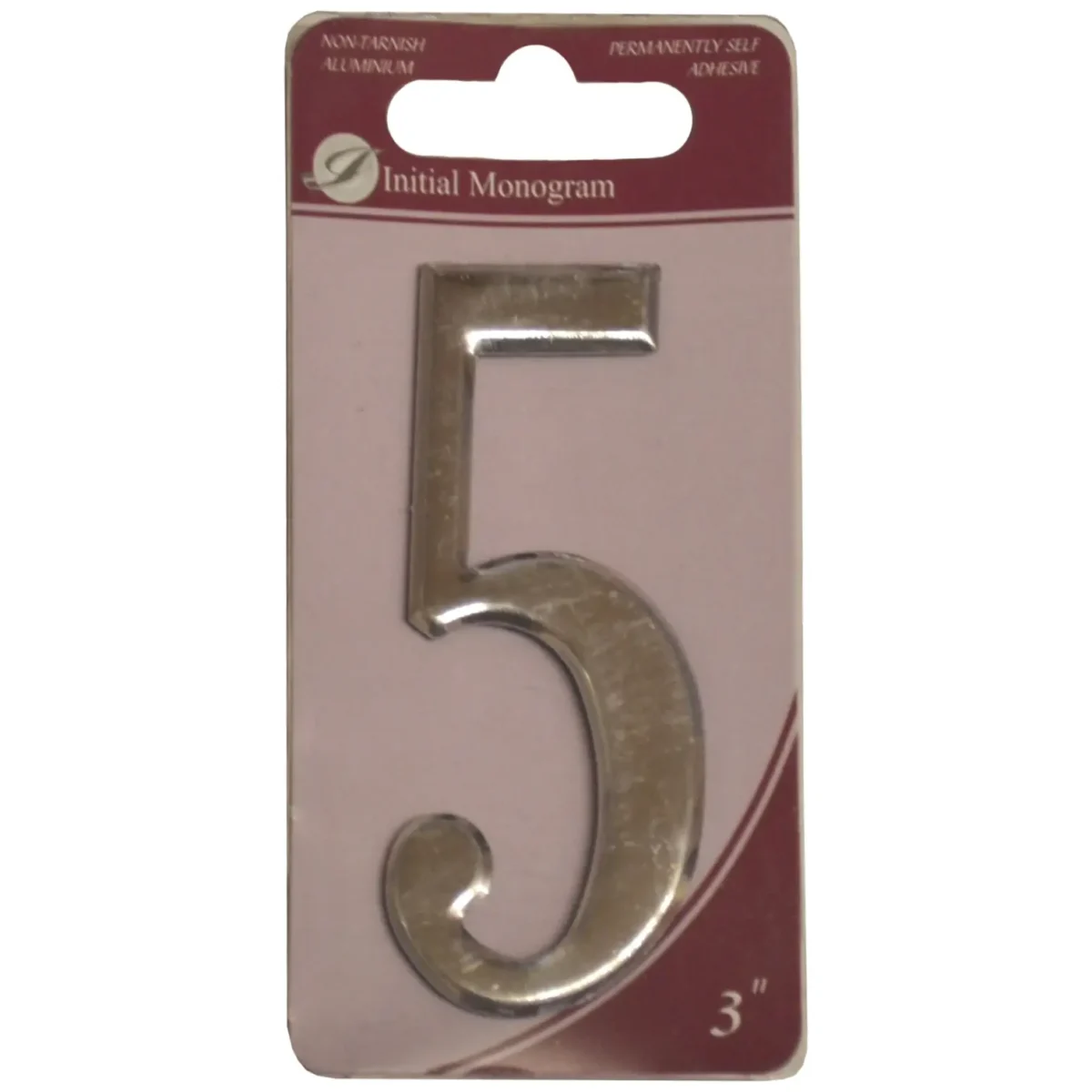 Aluminium 75mm(3") Numeral No.5 - Image 1