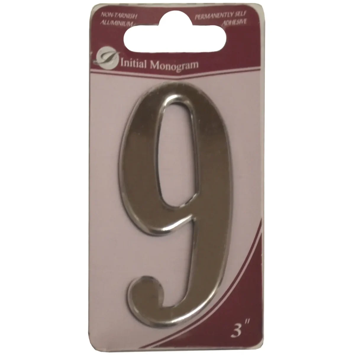 Aluminium 75mm(3") Numeral No.9 - Image 1