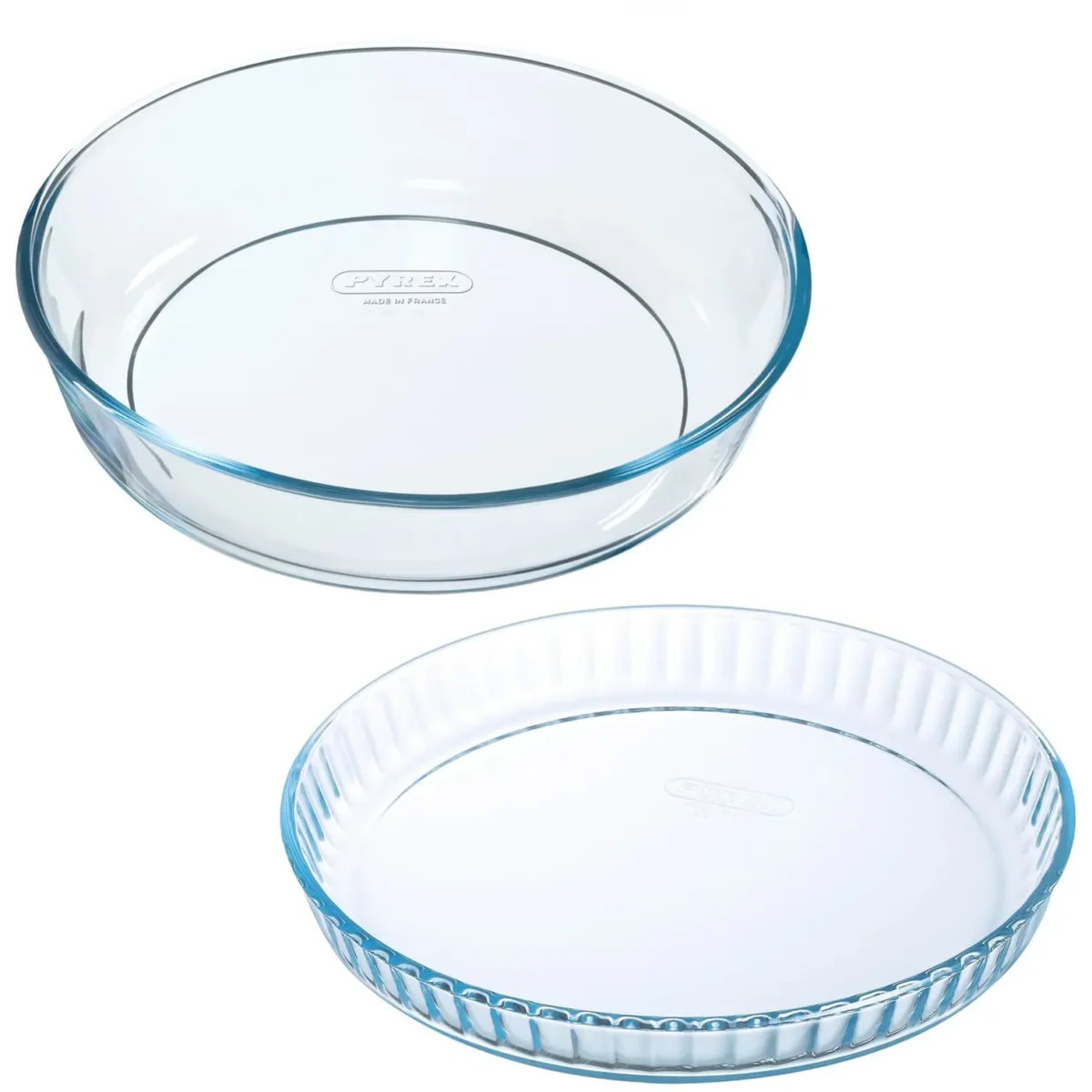 Pyrex Bake & Enjoy Cake & Flan Dish Set 26 & 28cm - Image 1