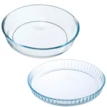 Pyrex Bake & Enjoy Cake & Flan Dish Set 26 & 28cm