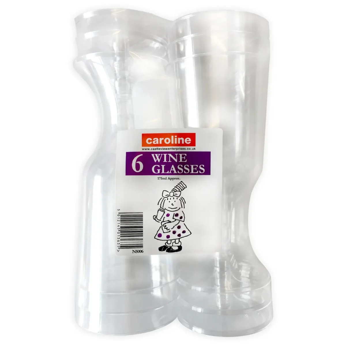 Caroline Wine Glasses 175ml Pk of 6 - Image 1
