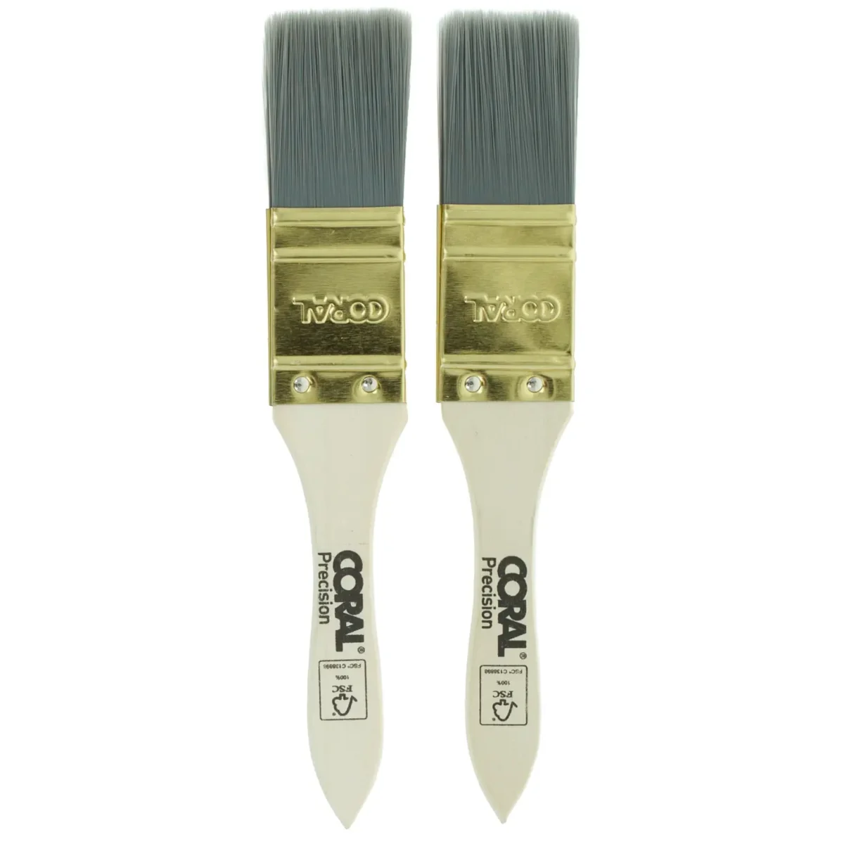 Coral Tester Pot Brushes 25mm (pk2) - Image 1