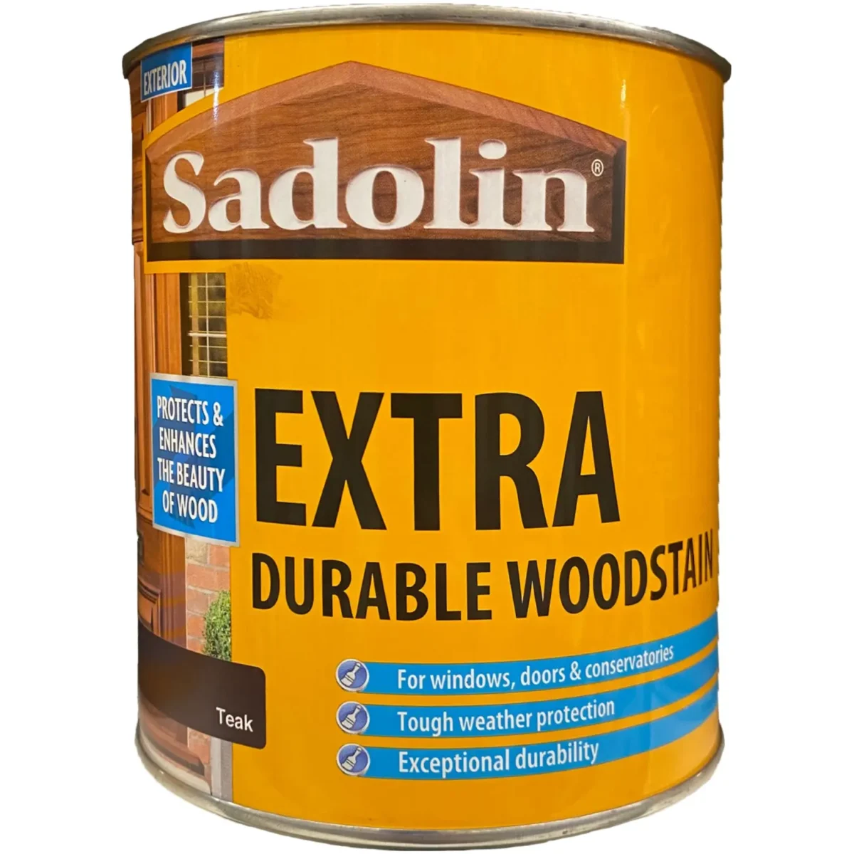 Sadolin Extra Woodstain 1ltr Teak - Image 1