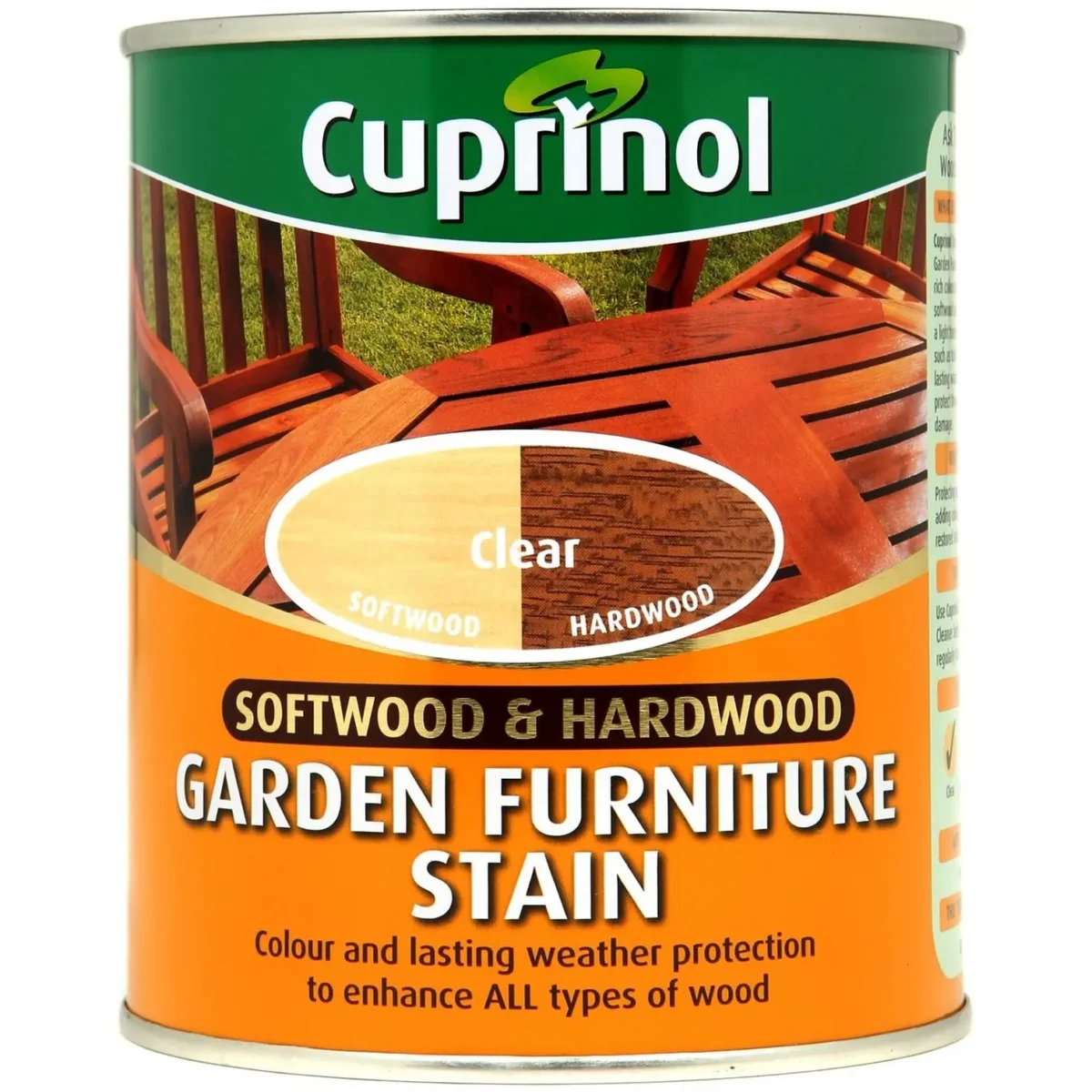 Cuprinol Soft & Hardwood Garden Furniture Stain Clear 750ml - Image 1