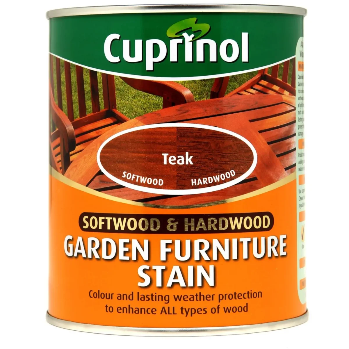 Cuprinol Soft & Hardwood Garden Furniture Stain Teak 750ml - Image 1