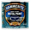 Hammerite Direct To Rust Metal Paint Hammered Blue 250ml