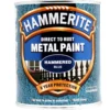 Hammerite Direct To Rust Metal Paint Hammered Blue 750ml