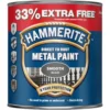 Hammerite Direct to Rust Metal Paint Smooth Black 1Ltr