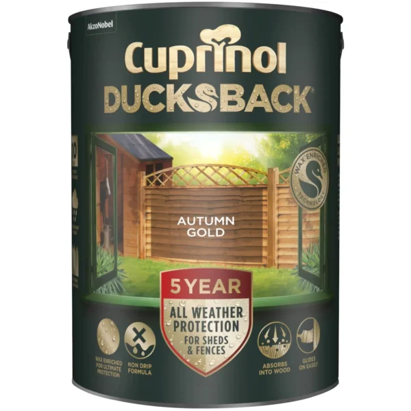 Cuprinol Ducksback Autumn Gold 5Ltr