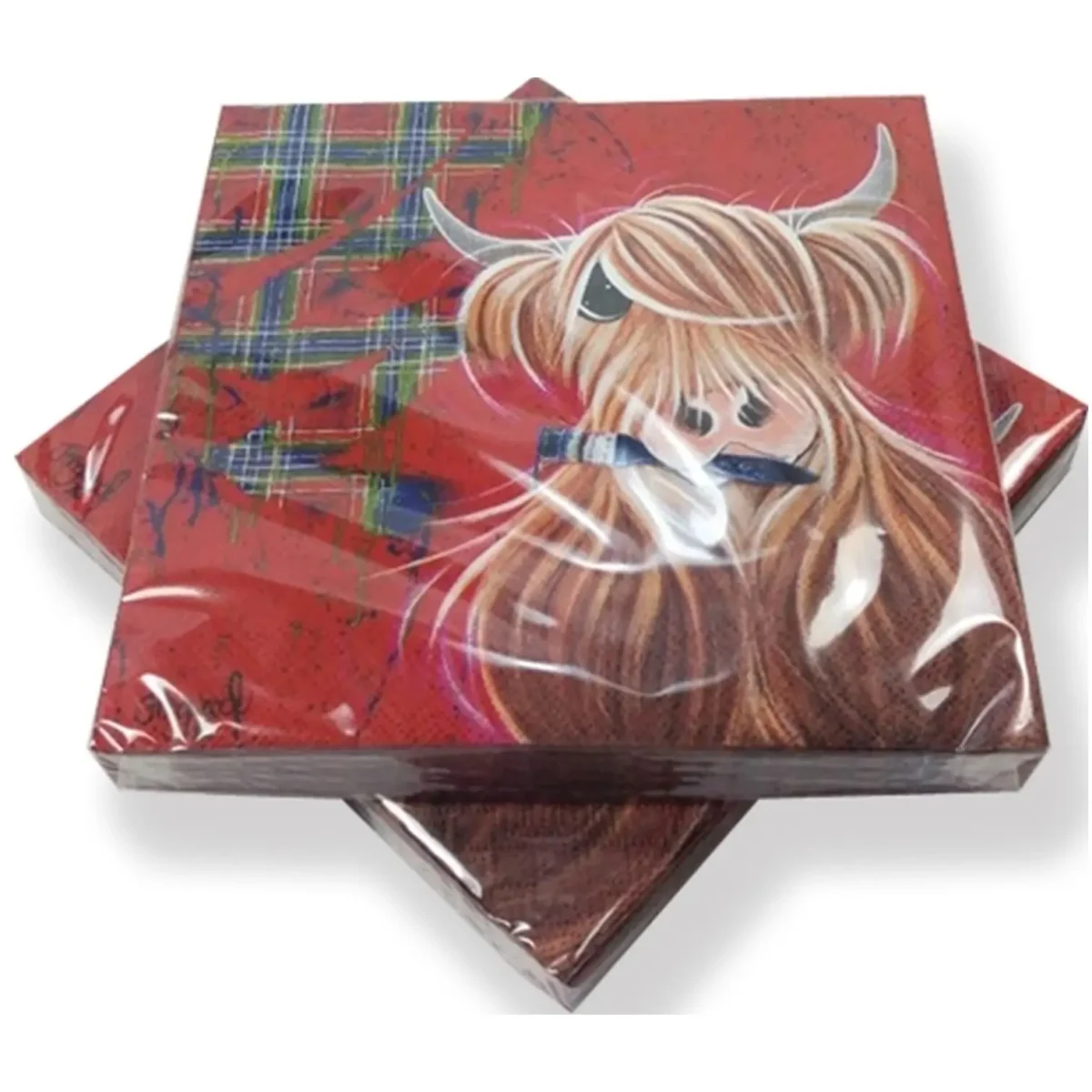 The McMoos Tartan Paper Napkins 3 Ply - Image 1