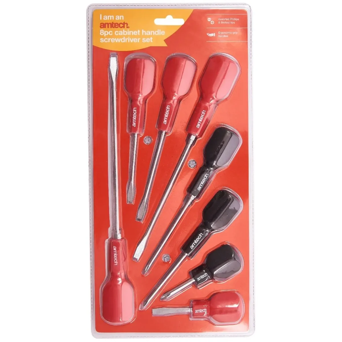 Am-Tech 8 Piece Cabinet Handle Screwdriver Set - Image 3