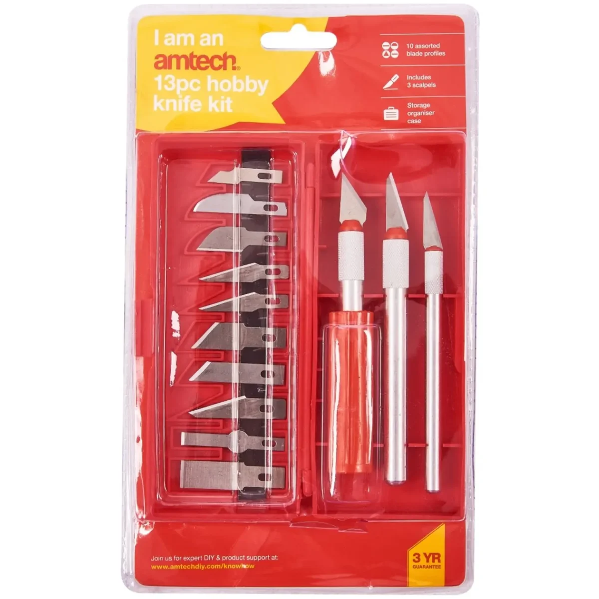 Amtech 13pc Hobby Knife Kit - Image 2