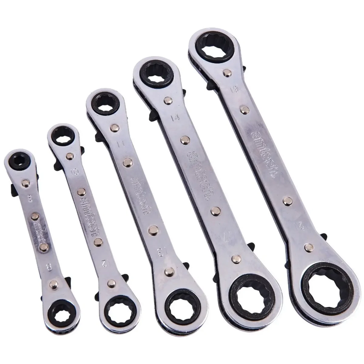 Amtech 5pc Ring Ratchet Spanner Set - Image 2
