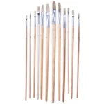 Amtech Flat Fitch Brushes Pack of 12
