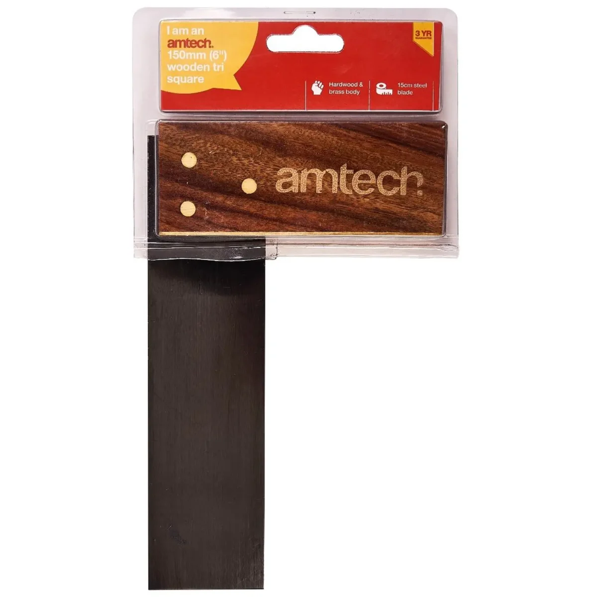 Amtech Rosewood Tri Square 150mm / 6" - Image 3