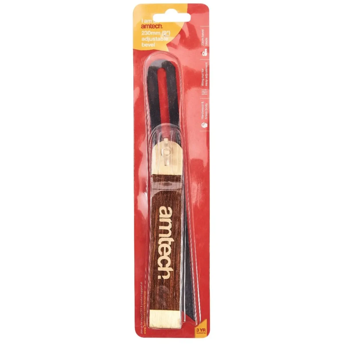 Amtech Rosewood Bevel 230mm / 9" - Image 3