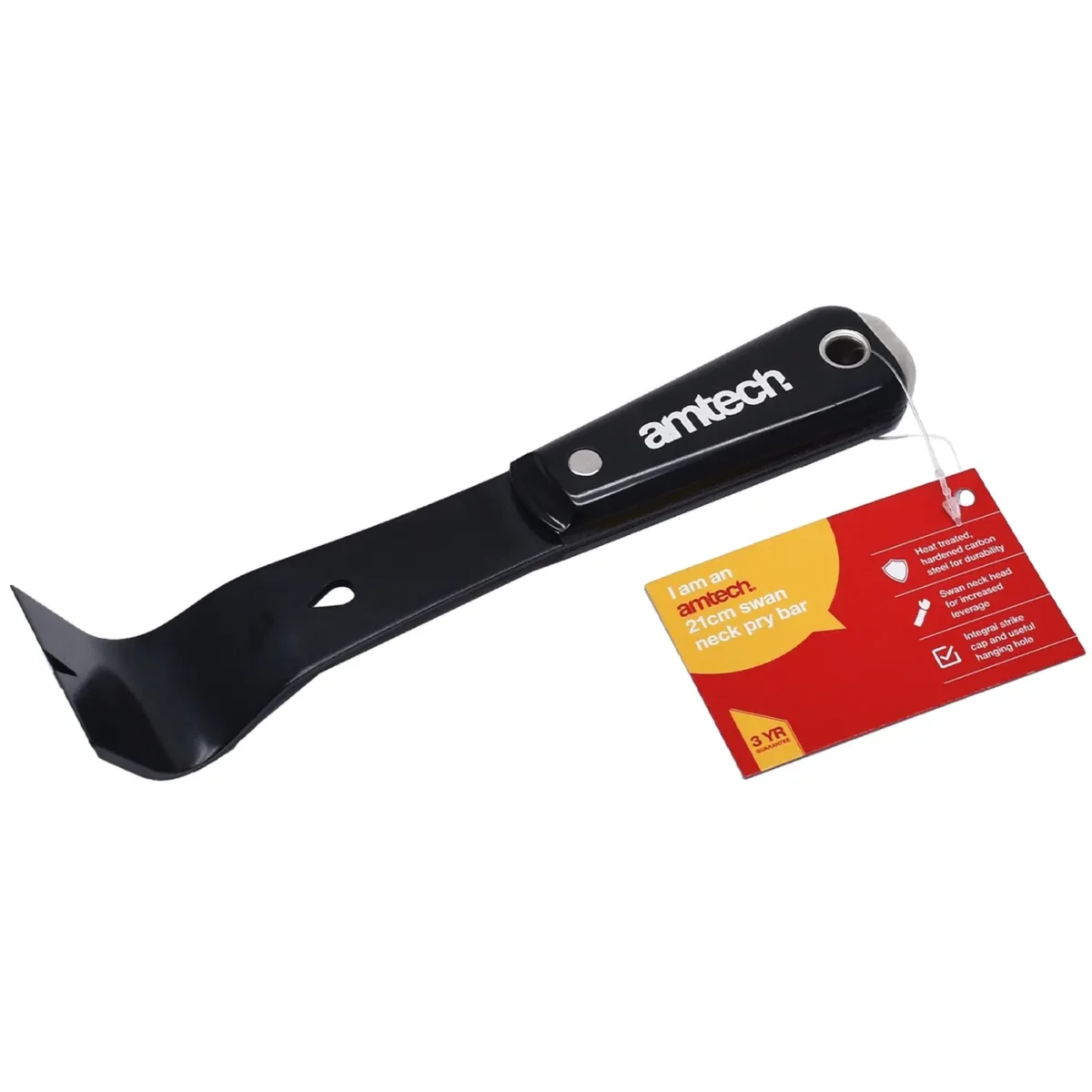 Am-Tech 210 mm Swan Neck Pry Bar - Image 2
