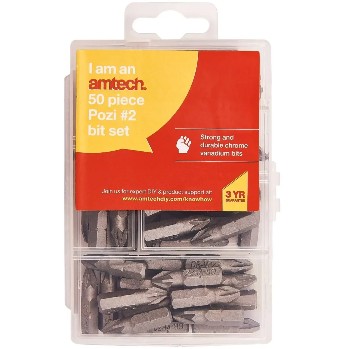 Am-Tech 50pce Pozi Bit Set No.2 - Image 3