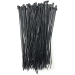 Am-Tech 2.5 X200mm Cable Ties Black  pk100 - Image 3