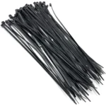 Am-Tech 300x4.8mm Cable Ties Black pk60