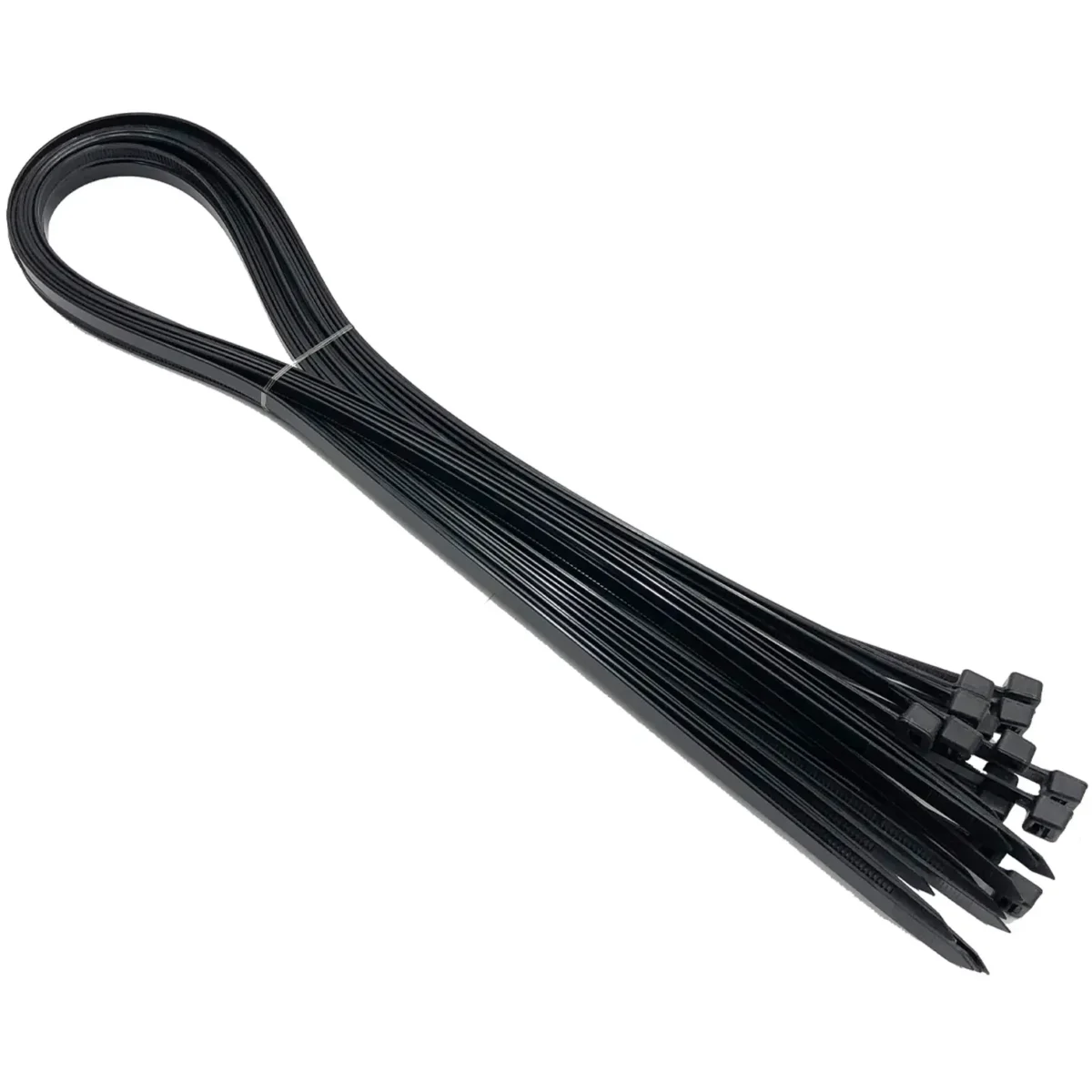 Am-Tech 1000x8.7mm Cable Ties Black pk15 - Image 1