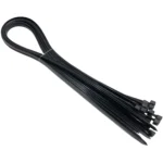 Am-Tech 1000x8.7mm Cable Ties Black pk15