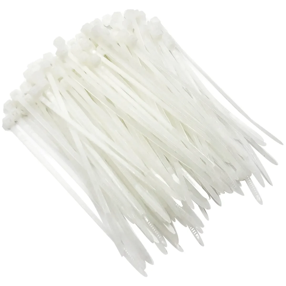 Am-Tech 2.5 X100mm Cable Ties White pk100 - Image 1