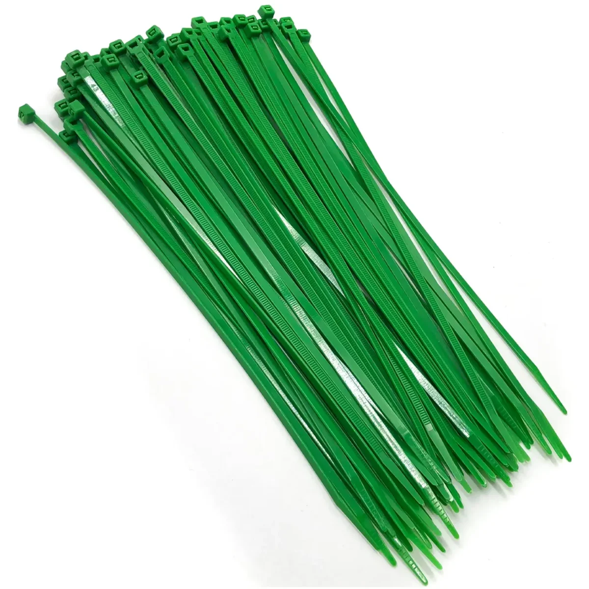 Am-Tech 300x4.8mm Cable Ties Green pk60 - Image 1