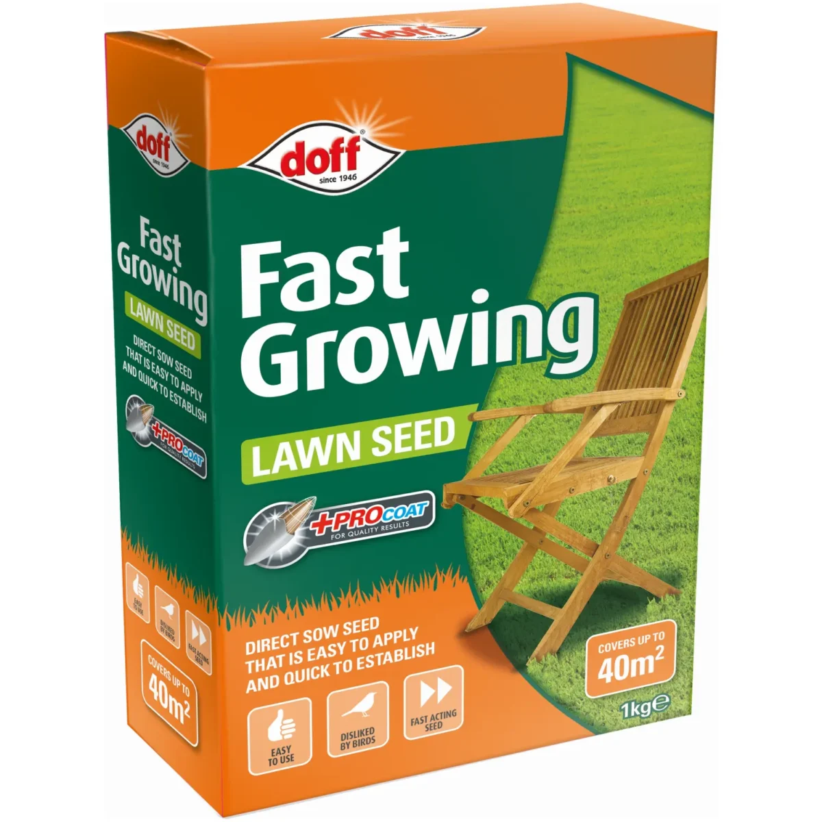 Doff Fast Growing Grass Seed 1kg - Image 1
