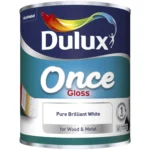 Dulux Once Gloss Pure Brilliant White 750ml