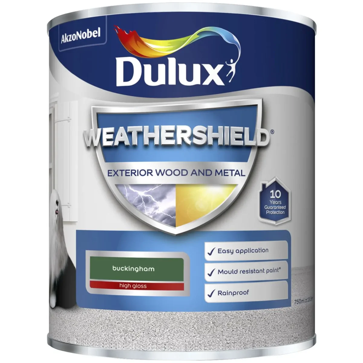 Dulux Weathershield Exterior Gloss Buckingham 750ml - Image 1