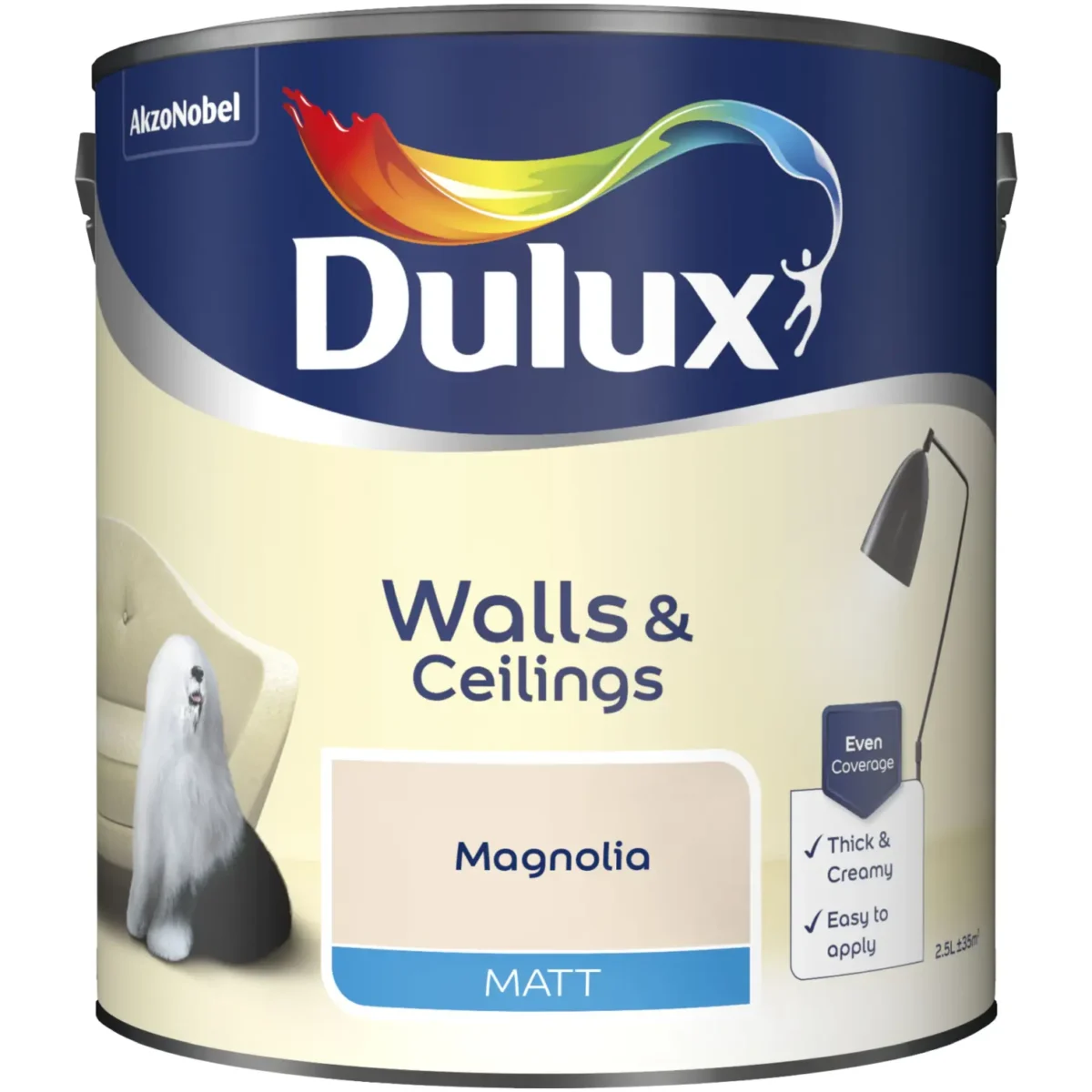 Dulux Matt Magnolia 2.5L