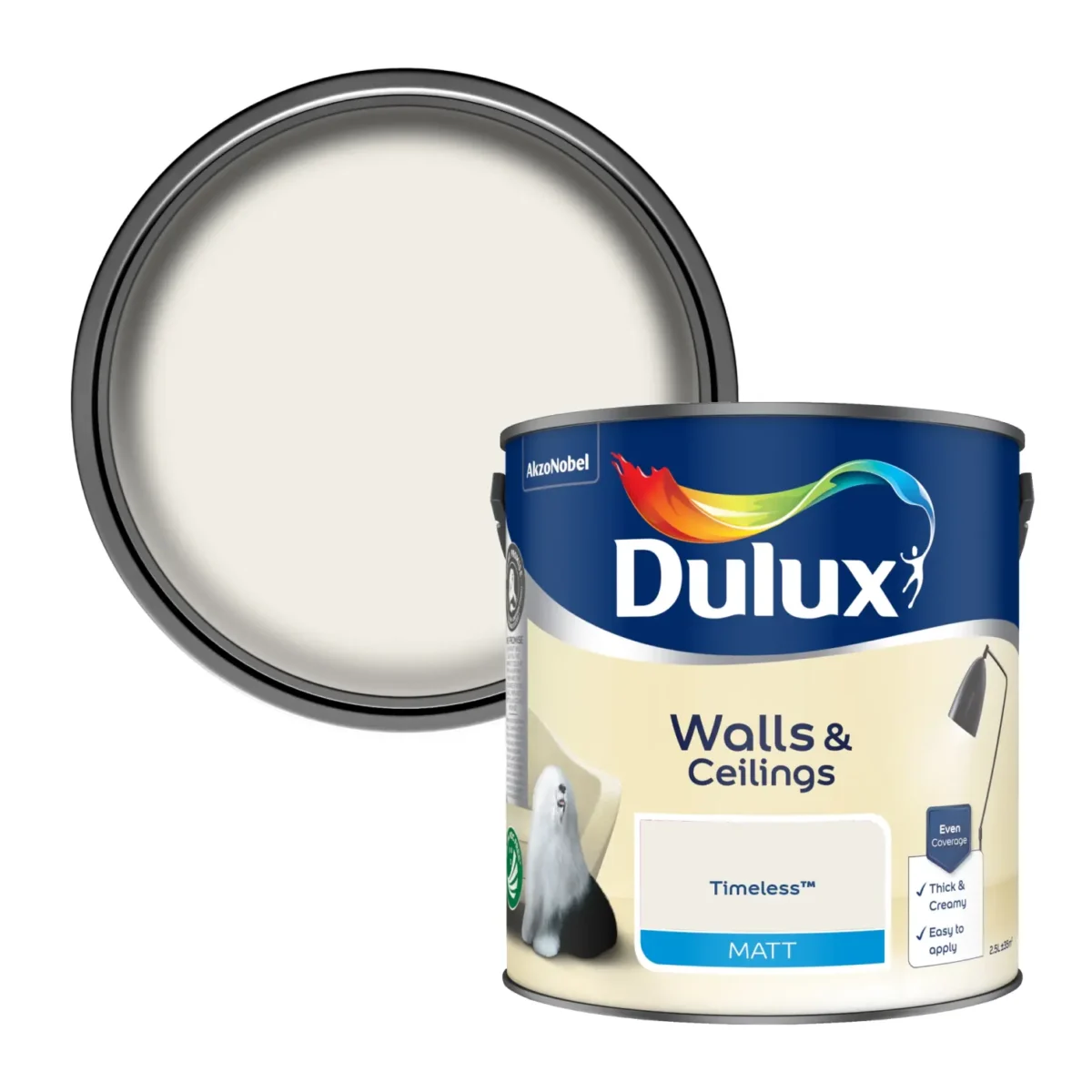 Dulux Matt Timeless 2.5L - Image 2