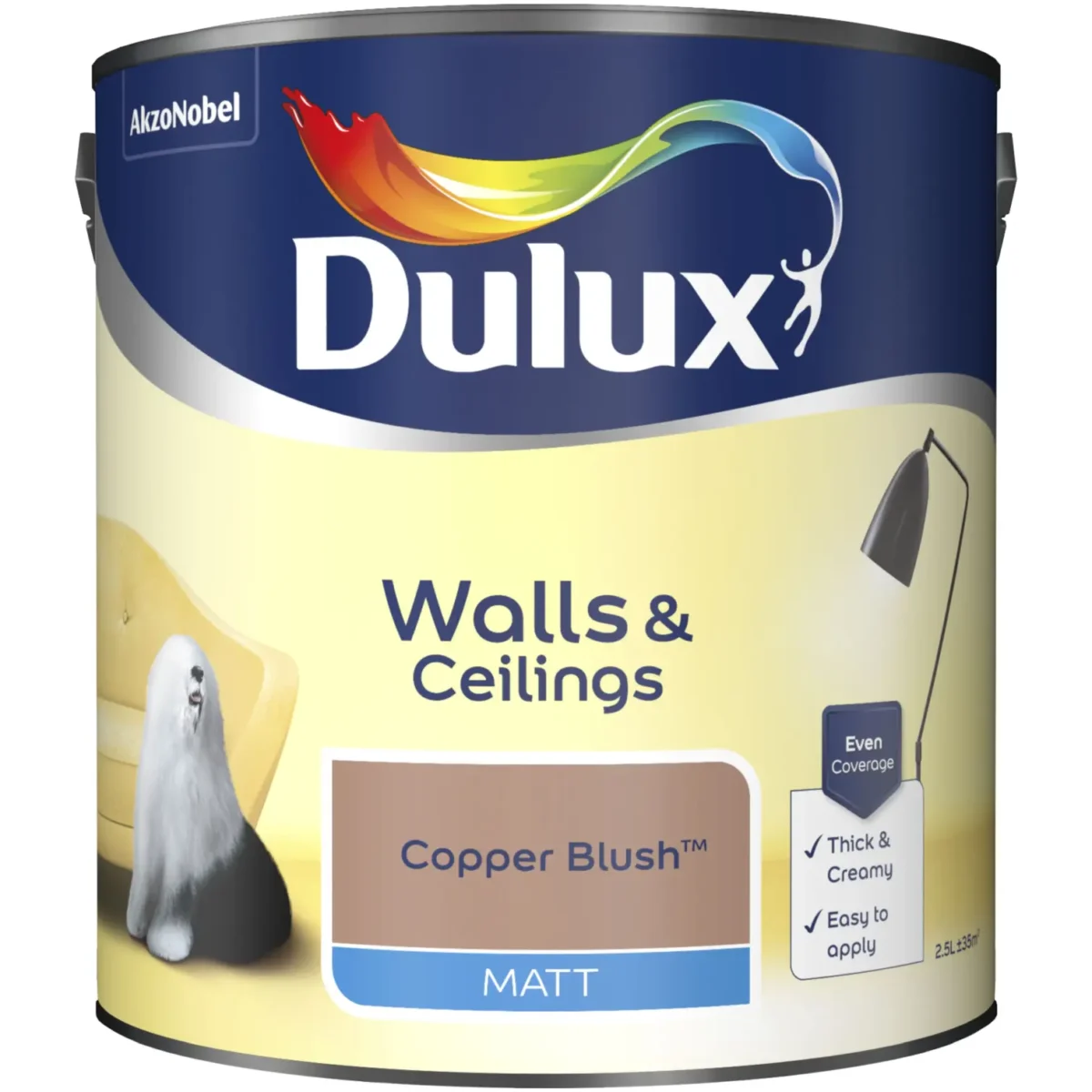 Dulux Matt Copper Blush 2.5L - Image 1