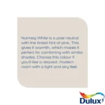 Dulux Matt Nutmeg White 2.5L - Image 4