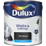 Dulux Matt  Rich Black 2.5L