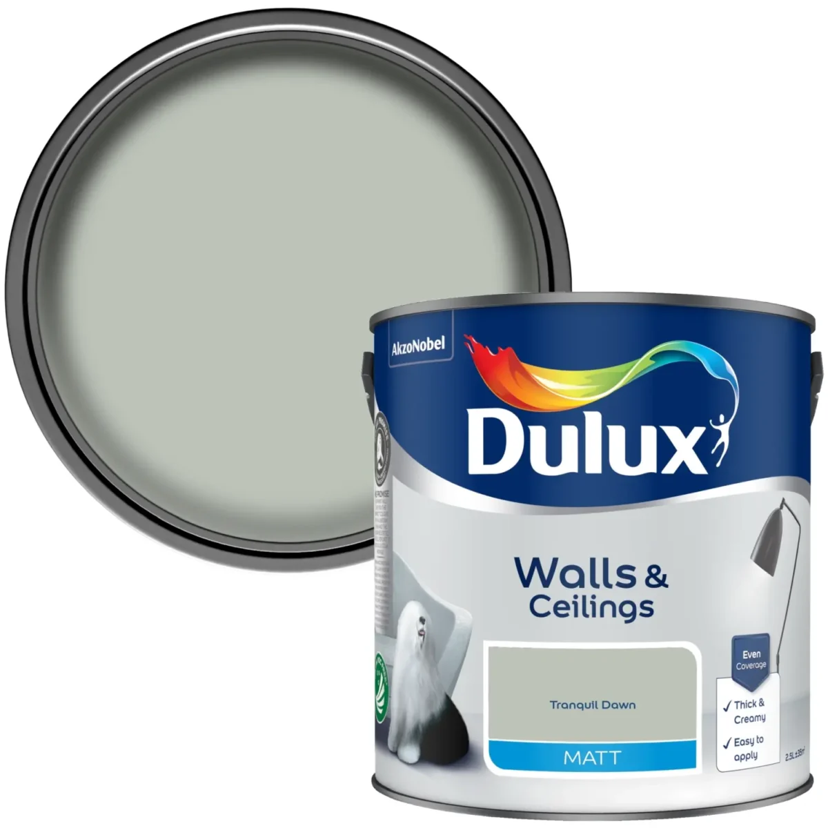 Dulux Matt Tranquil Dawn  2.5L - Image 2