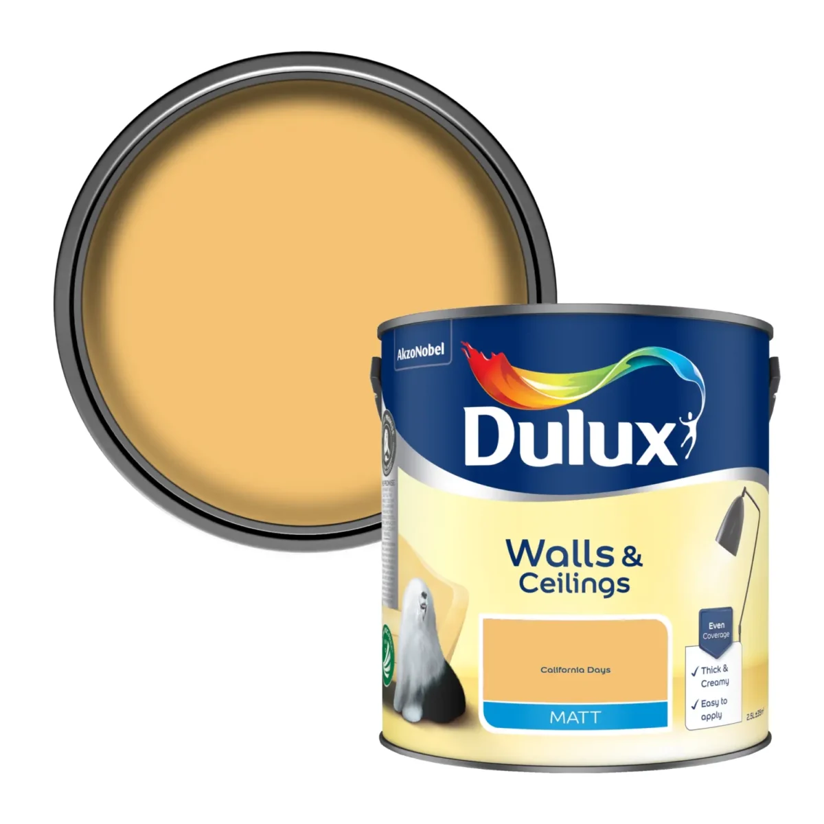 Dulux 2.5Ltr Matt California Days - Image 2
