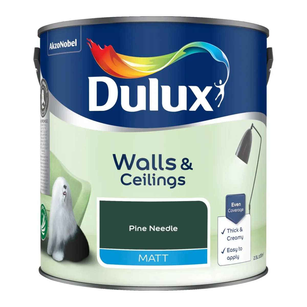 Dulux 2.5Ltr Matt Pine Needle - Image 1